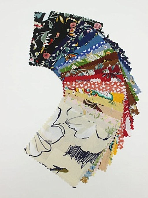 Комплект образцов Штапель принт №2