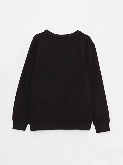 Bisiklet Yaka Bask?l? Uzun Kollu Erkek ?ocuk Ti??rt - Waikiki фото 2