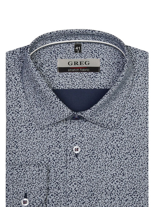 Сорочка мужская длинный рукав GREG 213/237/0047/ZN/1p STRETCH_V  фото 9