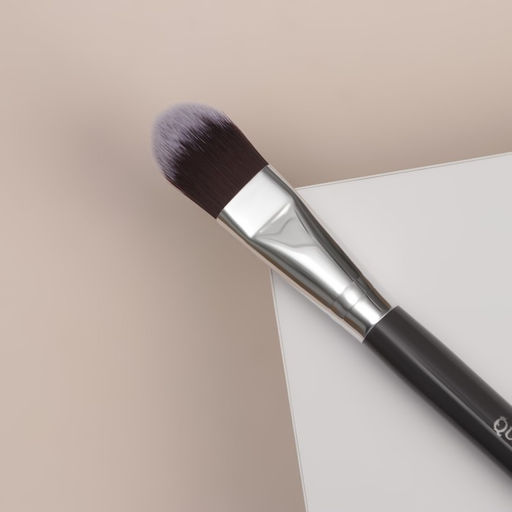 Кисть для макияжа Brush GRAPHITE, 17 (+/- 1) см, цвет тёмно-серый/серебристый - Queen fair фото 2