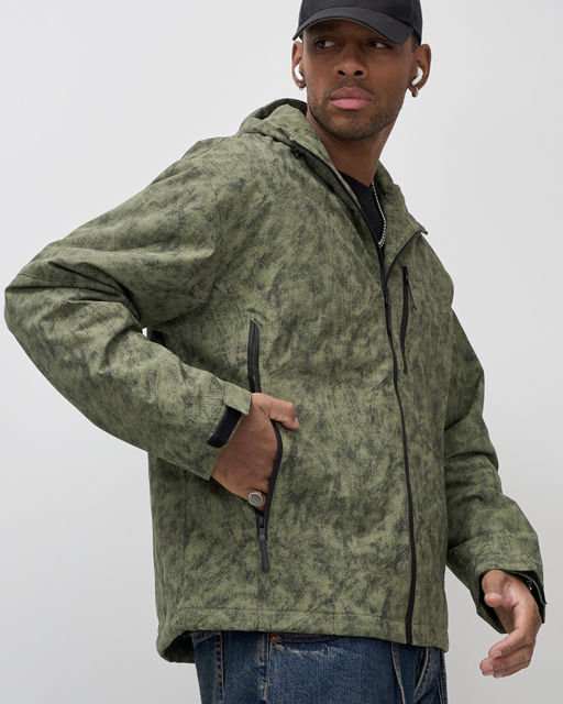 Куртка спортивная MTFORCE мужская весна-осень хаки  фото 8