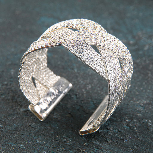 Кольцо для салфетки Коса, 53 см, цвет серебряный - Simaland фото 2