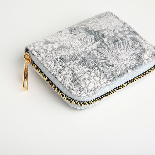 Кошелёк женский, на молнии, маленький, серый