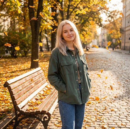 K13307 Джинсовая рубашка ТМ_ЗЕЛЕНЫЙ