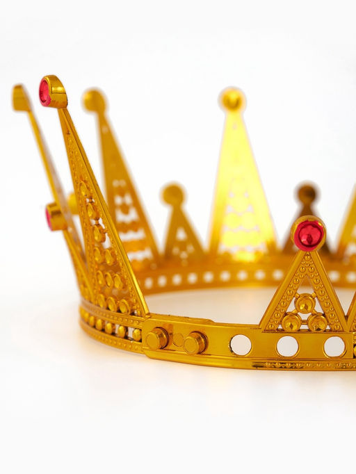 Цена за 2 шт. Корона королевы для девочки, цвет золотой
