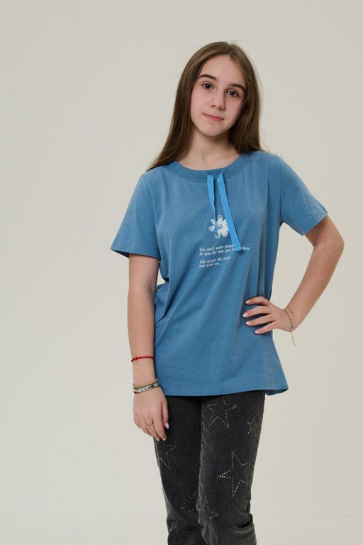 футболка для девочки Д 0149-07 -50% - Mix-mode фото 3