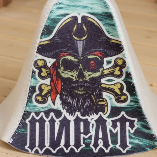 Шапка для бани Пират принт - Добропаровъ фото 2