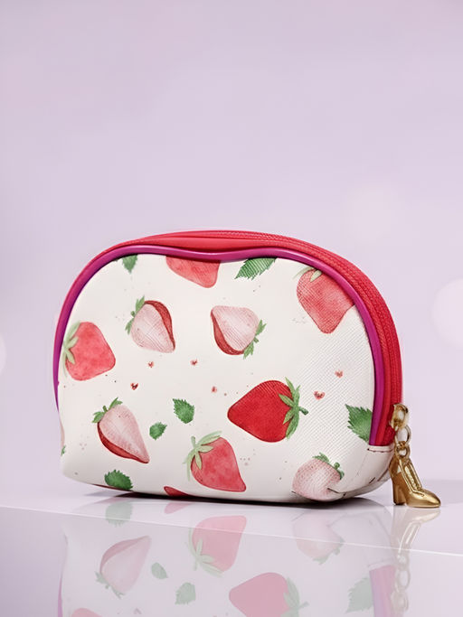 Sunflower Набор косметичек с принтом Клубнички 01 TY, 3 шт., розовый фото 6