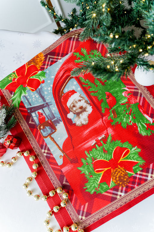 Полотенце кухонное Новогодние открытки - Натали фото 9