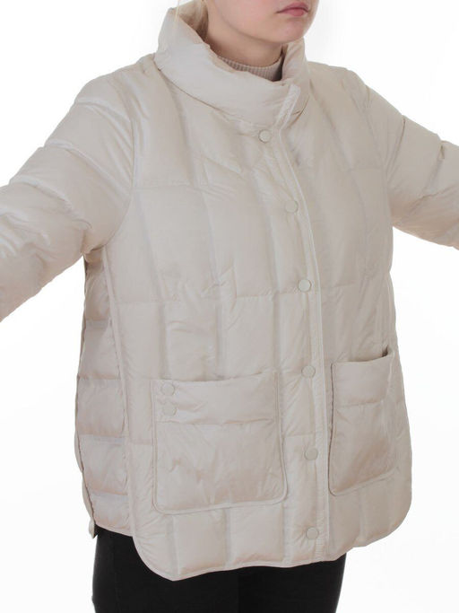 8810 MILK Куртка пуховая облегченная женская (утиный пух) - Fashion фото 2