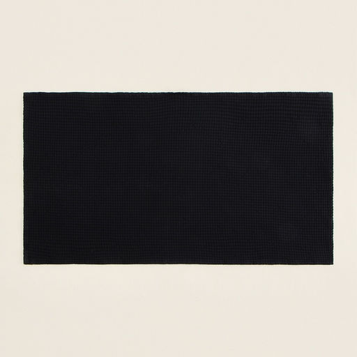 Полотенце вафельное SL HOME: Linen «Дарк Маре», 40×70 см, чёрное