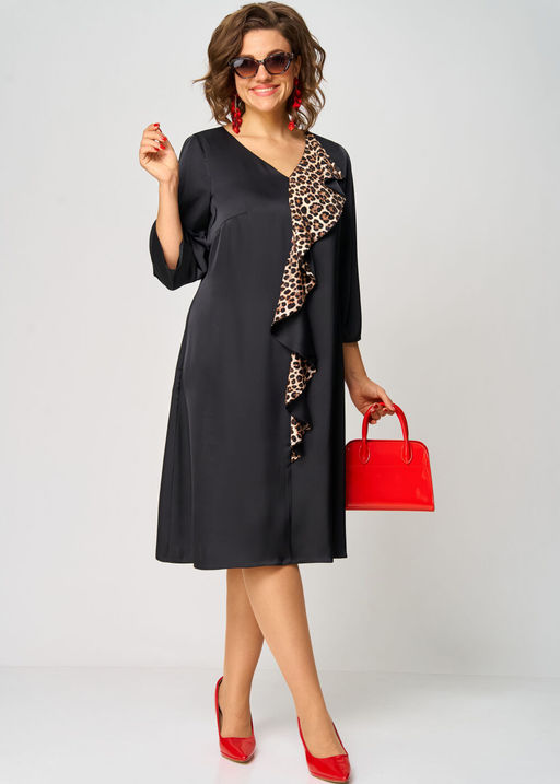 Платье EVA GRANT 7200Л-Р принт леопард