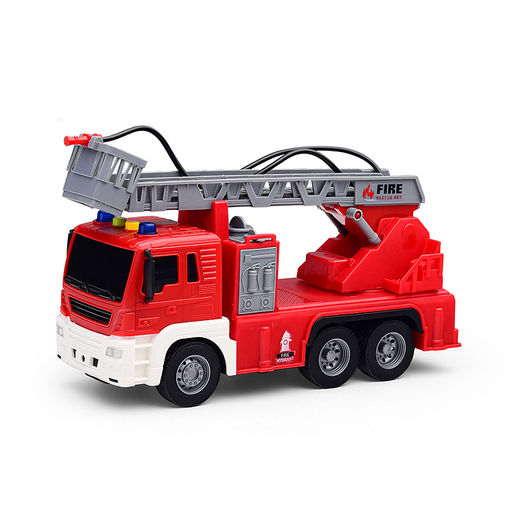 Машина "Пожарная" с лестницей 1:16 (свет, звук) в коробке