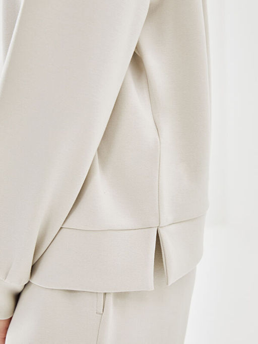 Bisiklet Yaka Oversize Kad?n Sweatshirt