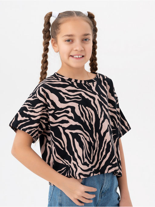 Футболка Зебра белый детская - София фото 17