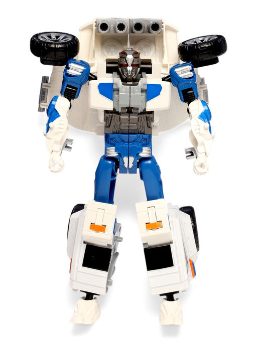 Робот "Полицейский внедорожник", с металлическими элементами, трансформируется