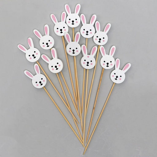 Шпажки Зайка, в наборе 12 штук - Страна карнавалия фото 3
