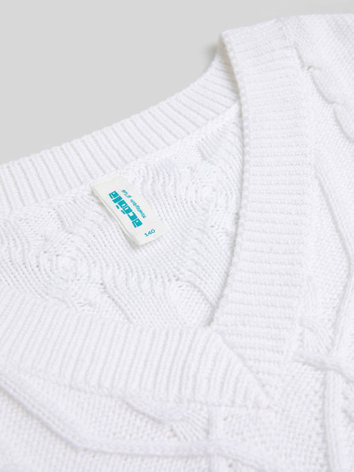 ACOOLA / Джемпер детский для девочек Georgia белый  фото 2
