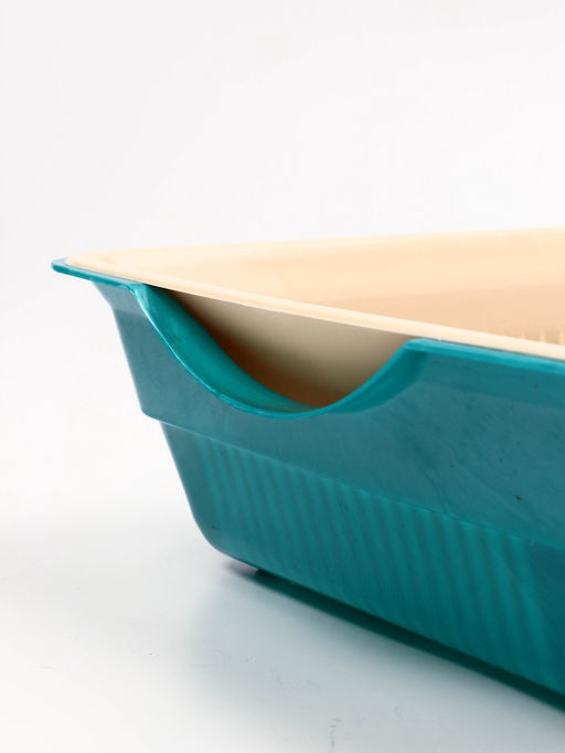 Туалет глубокий с сеткой 36×25×9 см, бирюзовый/бежевый