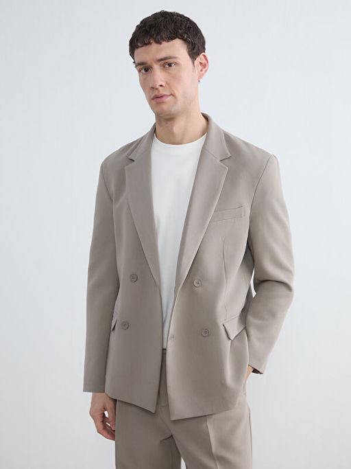 Standart Kal?p Erkek Blazer Ceket