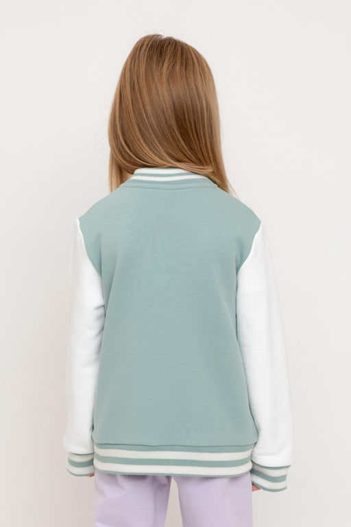 КР 302675/голубой прибой жакет (бомбер) для дев