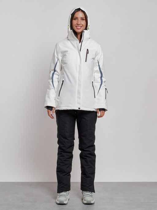 Горнолыжный костюм женский зимний белого цвета 03350Bl - Chunmai фото 5