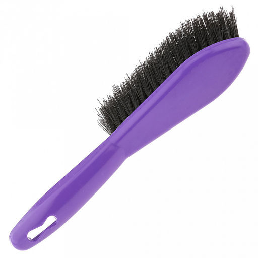 Комплект пластмассовый: совок с резинкой 23х35х5см + сметка 23х4см, ворс 4см, фиолетовый (Россия)