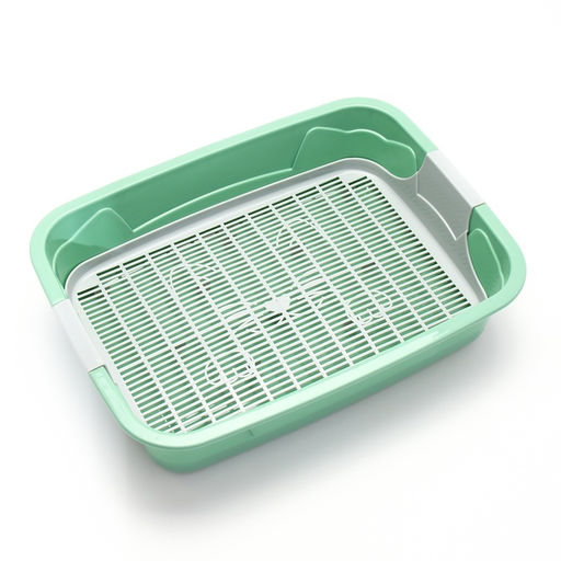 Туалет с сеткой, 44×33×11.5 см, серый/оливковый