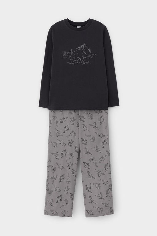 К 1600/графит,дино друзья пижама дет