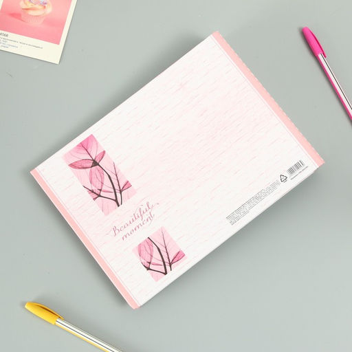 Фотоальбом на кольцах 25 листов Beautiful moment сердце, с уголками, 27?19 см