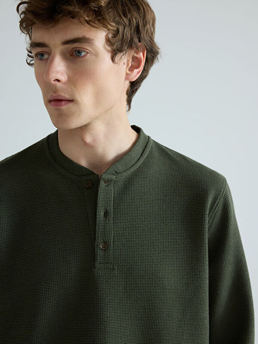 Bisiklet Yaka Erkek Sweatshirt