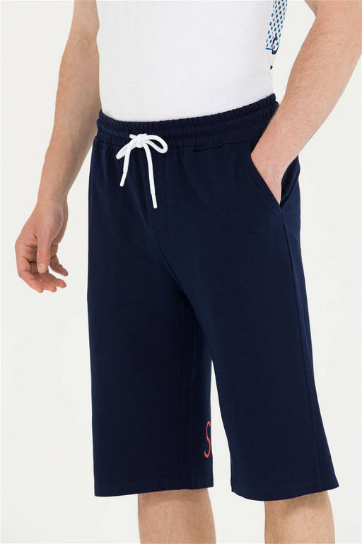 Мужские темно-синие вязаные шорты - U.s. polo assn фото 12