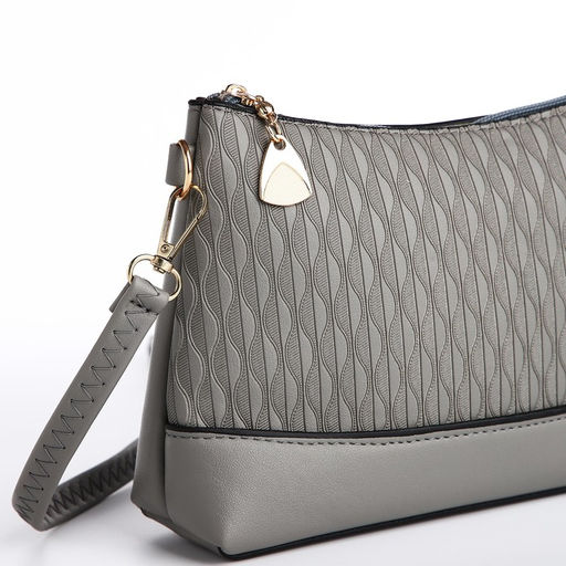 Сумка кросс-боди на молнии, цвет серый - Simaland фото 4