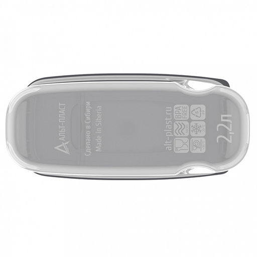 Контейнер для сыпучих продуктов 2,2л, 17х8,5х26,5см, полипропилен, графит (Россия) - Домашняя мода фото 4