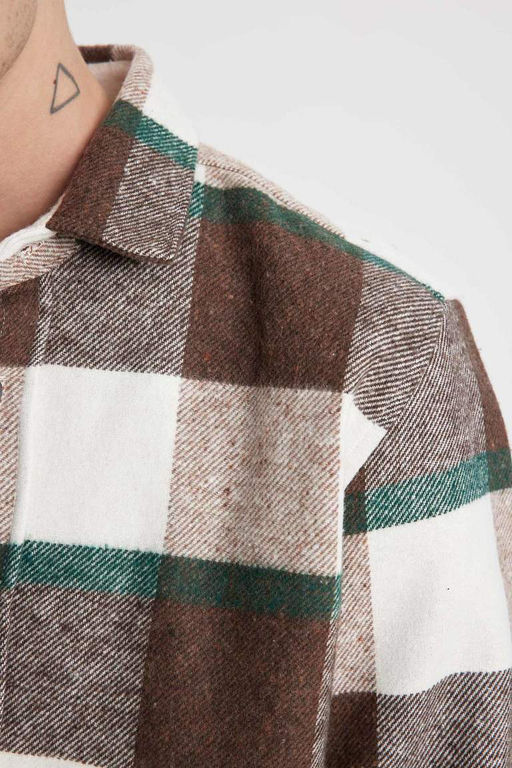 Рубашка Lumberjack с длинным рукавом в клетку обычного кроя - Defacto фото 5