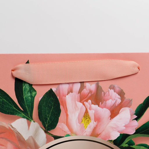 Пакет ламинированный с пластиковым окном Персики, 30,5 25 17,5 см - Дарите счастье фото 4