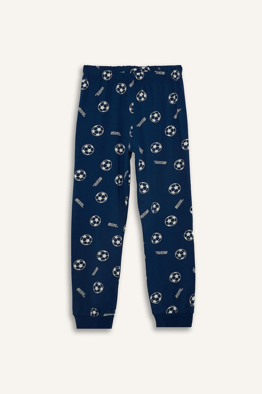 %100 Pamuk Hayvan Desenli 2li Pijama Tak_m_ Erkek Bebek - Defacto фото 9