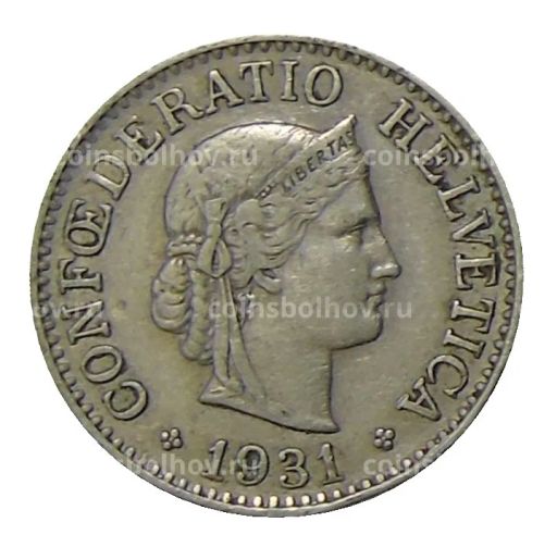 10 раппенов 1931 года Швейцария