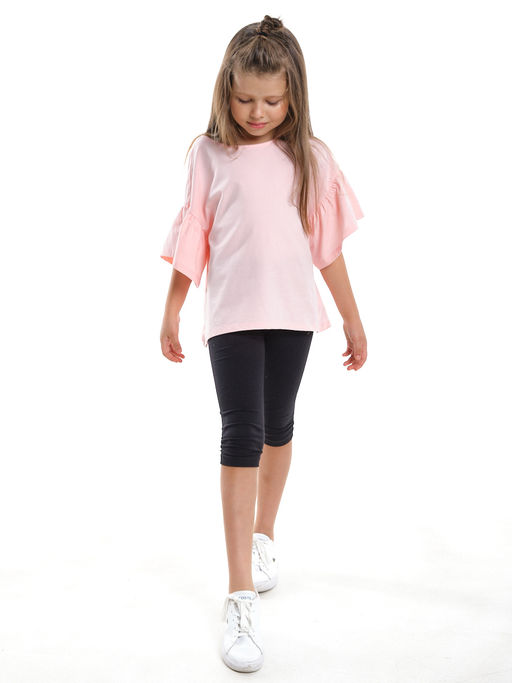 Футболка подростковая одежда UD 7909 крем-розовый - Mini maxi фото 4