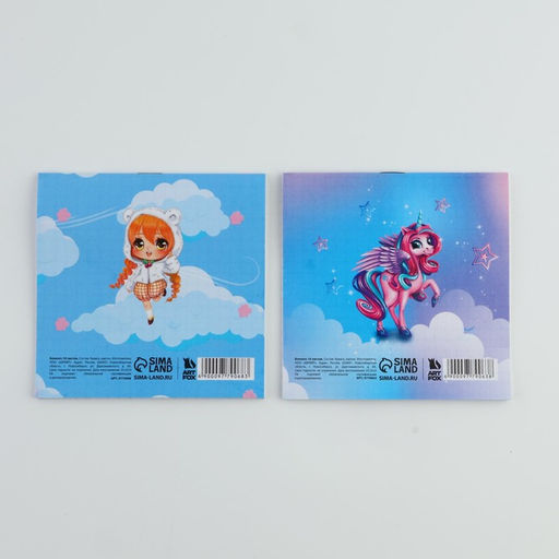 Набор Верь в чудеса, косметичка, расчёска, мелок для волос, 2 резинки, блокнот 10х10 см, 16 л. МИКС - Simaland фото 7