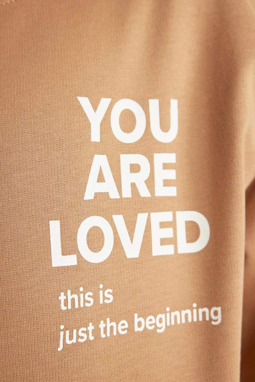 Толстовка с принтом для девочек с круглым вырезом - Defacto фото 5