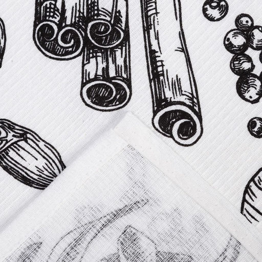 Набор кухонных полотенец Доляна Organic food 35х60см-3шт, 100% хлопок  фото 7