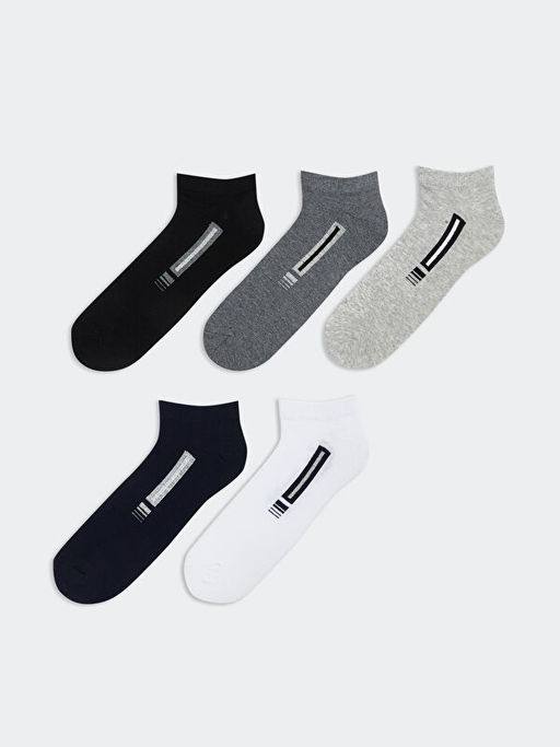 Desenli Erkek Patik ?orap 5li