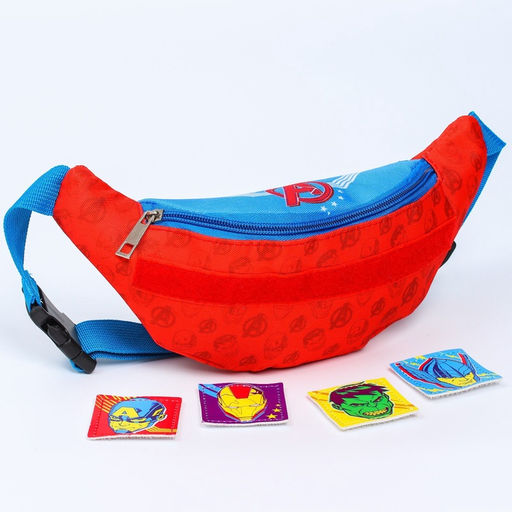 Сумка поясная детская для мальчика, 25×6×13 см, Мстители