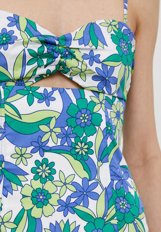 Приталенное платье с цветочным принтом - Incity фото 11