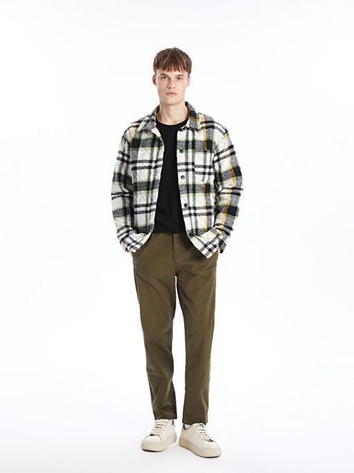 Slim Fit G?mlek Yaka Erkek Mont