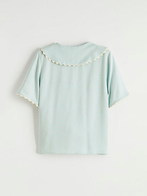 Bebe Yaka K?sa Kollu K?z ?ocuk G?mlek