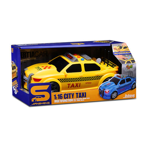 Машина "Гоночное такси" 1:16 (свет, звук) в коробке