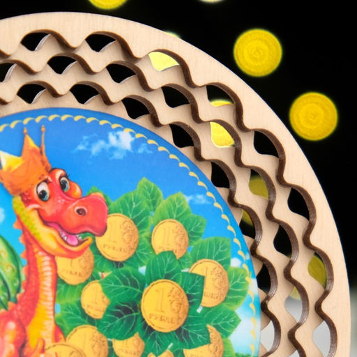 Тарелка сувенирная Пусть плодоносит круглый год Вам денежное дерево!, ламинация, d=130мм - Simaland фото 4