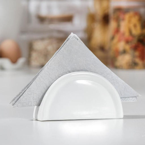 Салфетница керамическая Классика, 11,53,56 см, цвет белый - Simaland фото 3